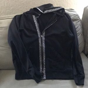 Christine Alexander black zipped hoodie